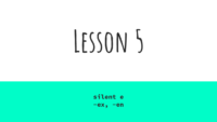 Lesson 5