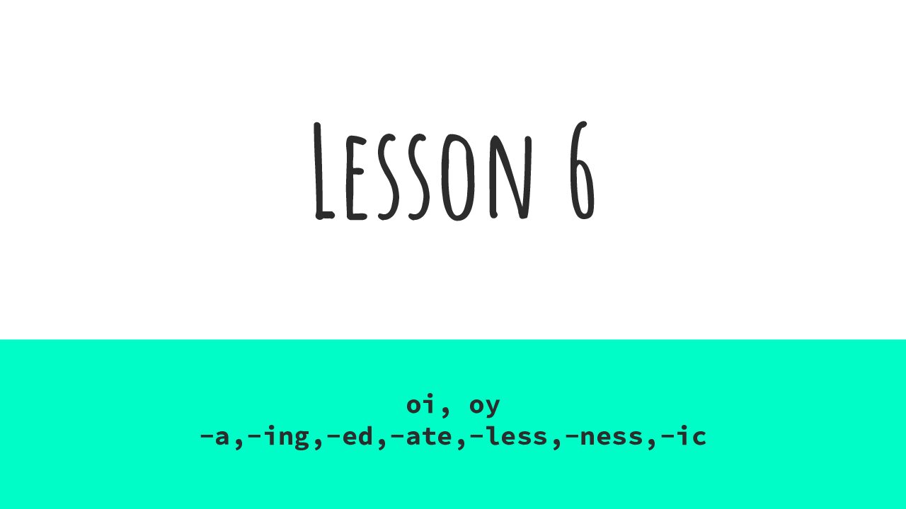 Lesson 6