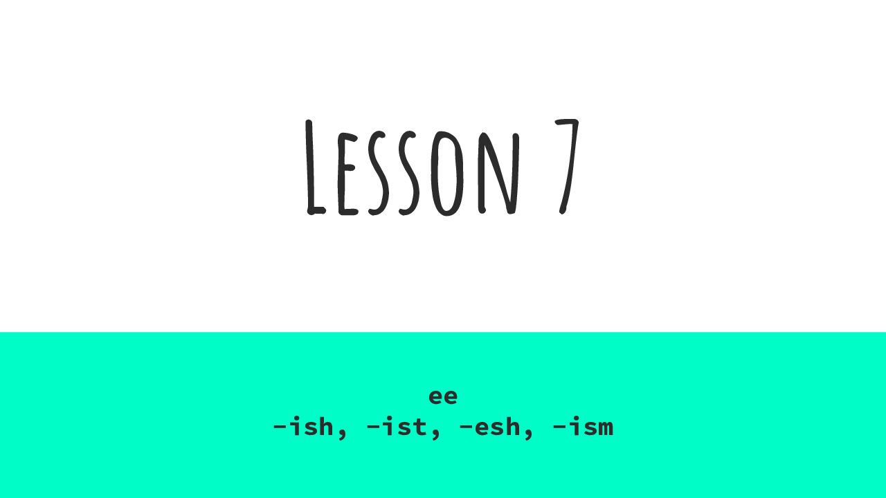 Lesson 7