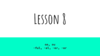 Lesson 8