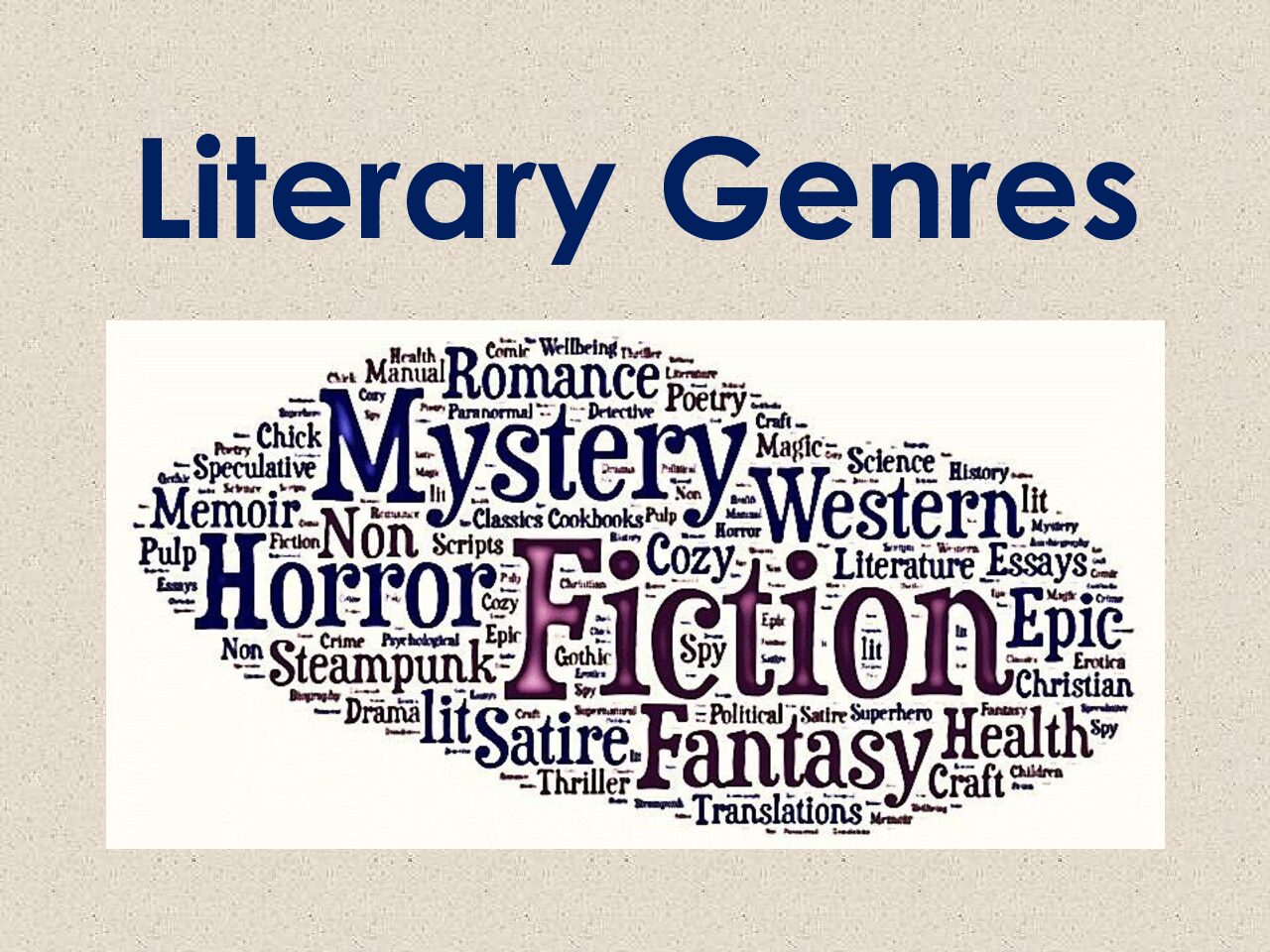Literary genre powerpoin