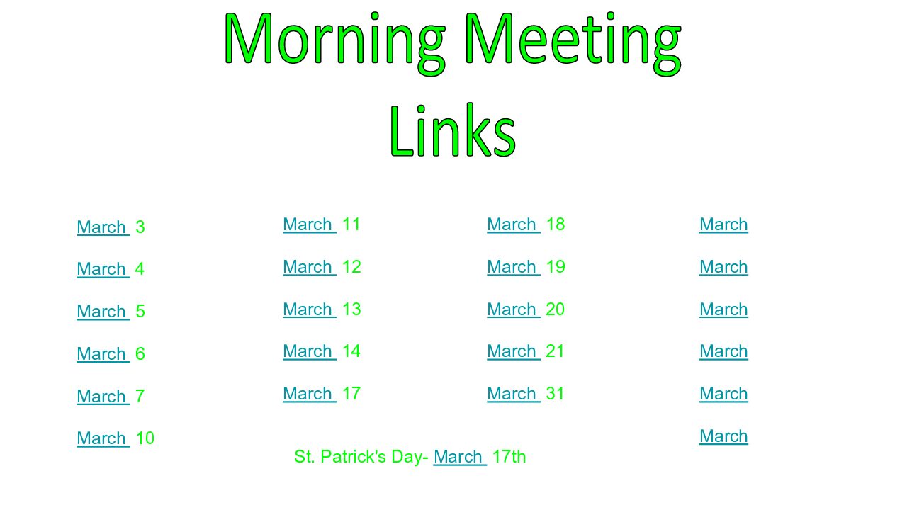 March Morning Meeting-Asl Mm Slides 2024-2025