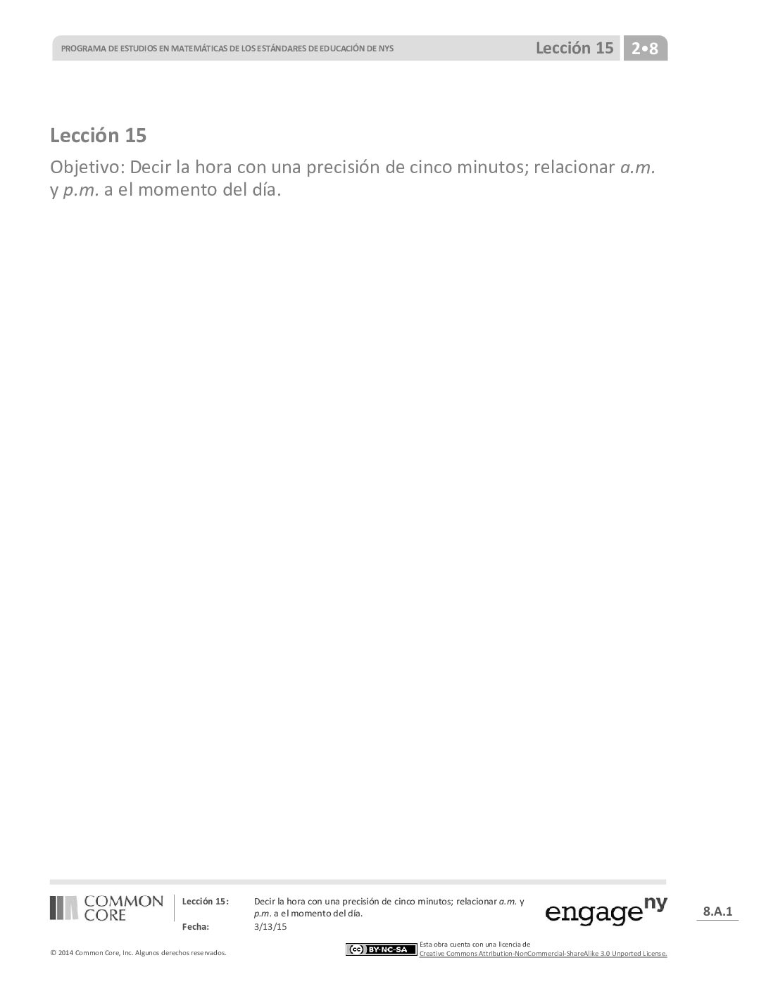 Math G2 M8 Topic D Lesson 15 Spanish