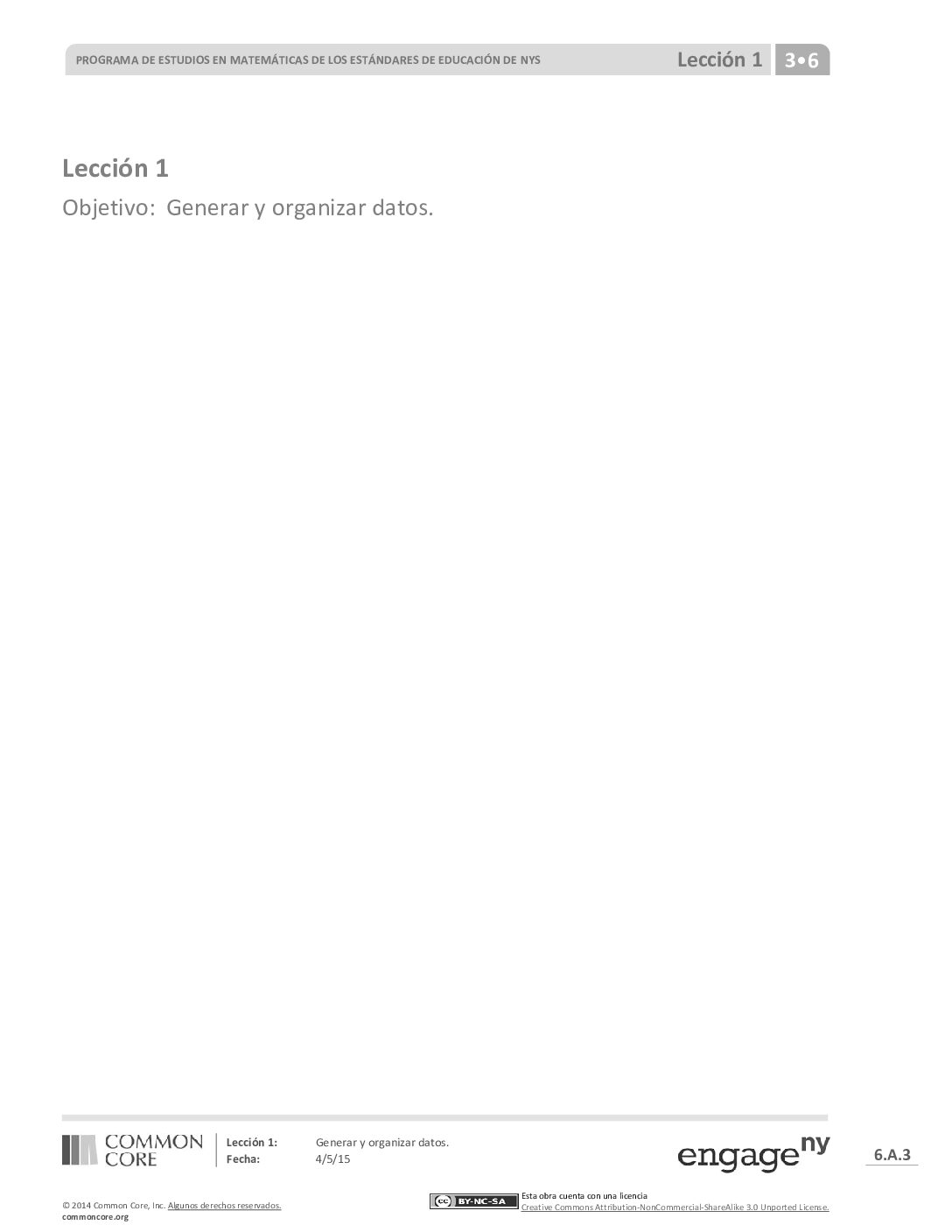 Math G3 M6 Topic A Lesson 1 Spanish