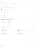 Measurement and Data Standard Worksheet