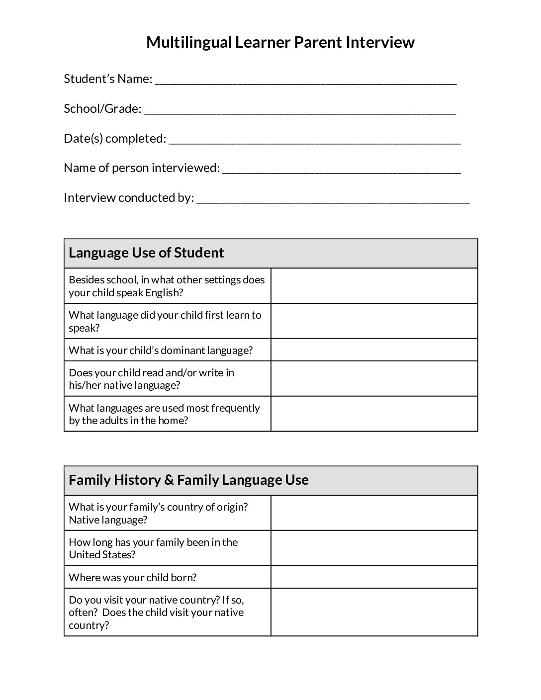 Ml Parent Interview Lps Wıda