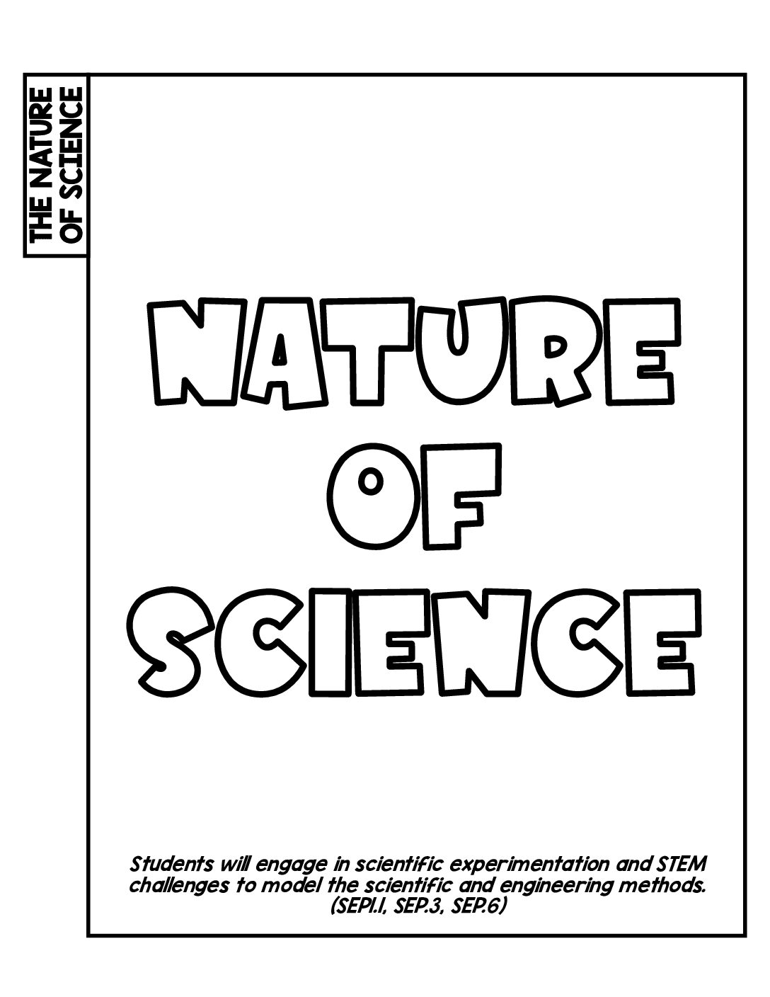 Nature of Science Notebook Dividers