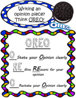 Opinion Writing Free Bieoreo Strategy Poster And Topic Sentence Starters