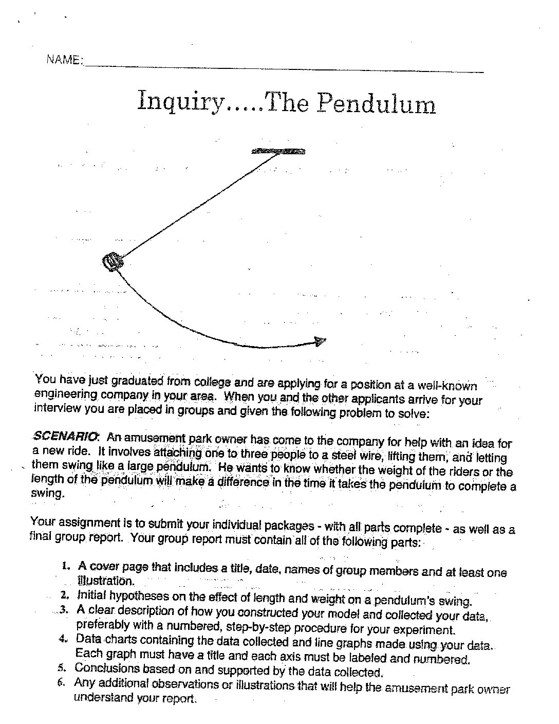 Pendulum (İncludes Sample Data)