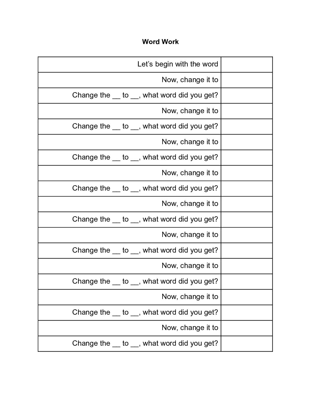 Planning For Decoding And Encoding Word Work