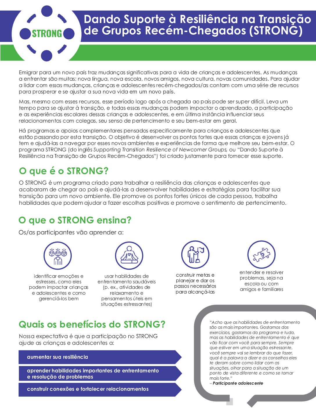 (Portuguese) STRONG Parent Overview