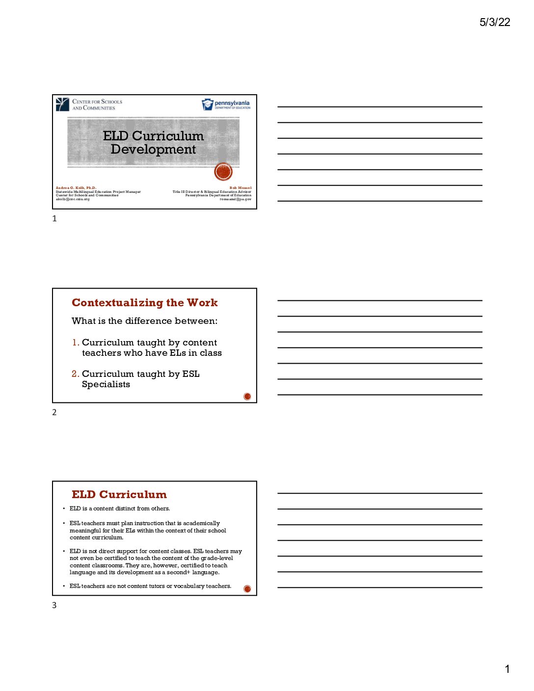 Ppt Slıdes Handout Eld Curriculum Development 2020 2021 (1)