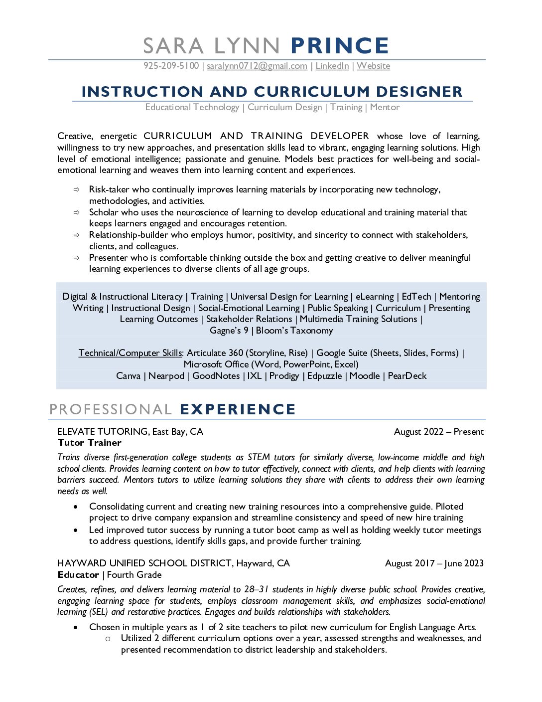 Prince Resume Icd 7-23
