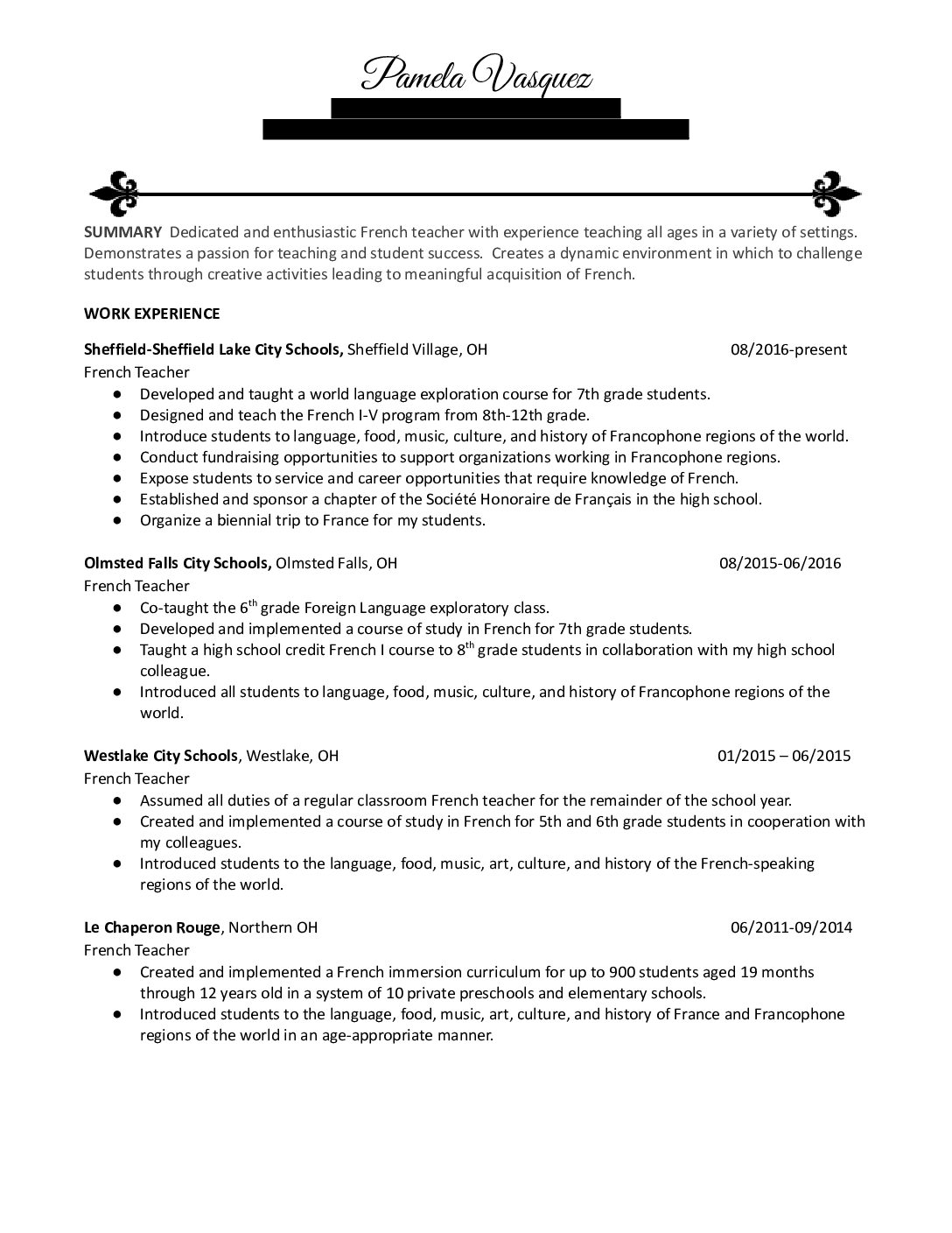 Pv Resume