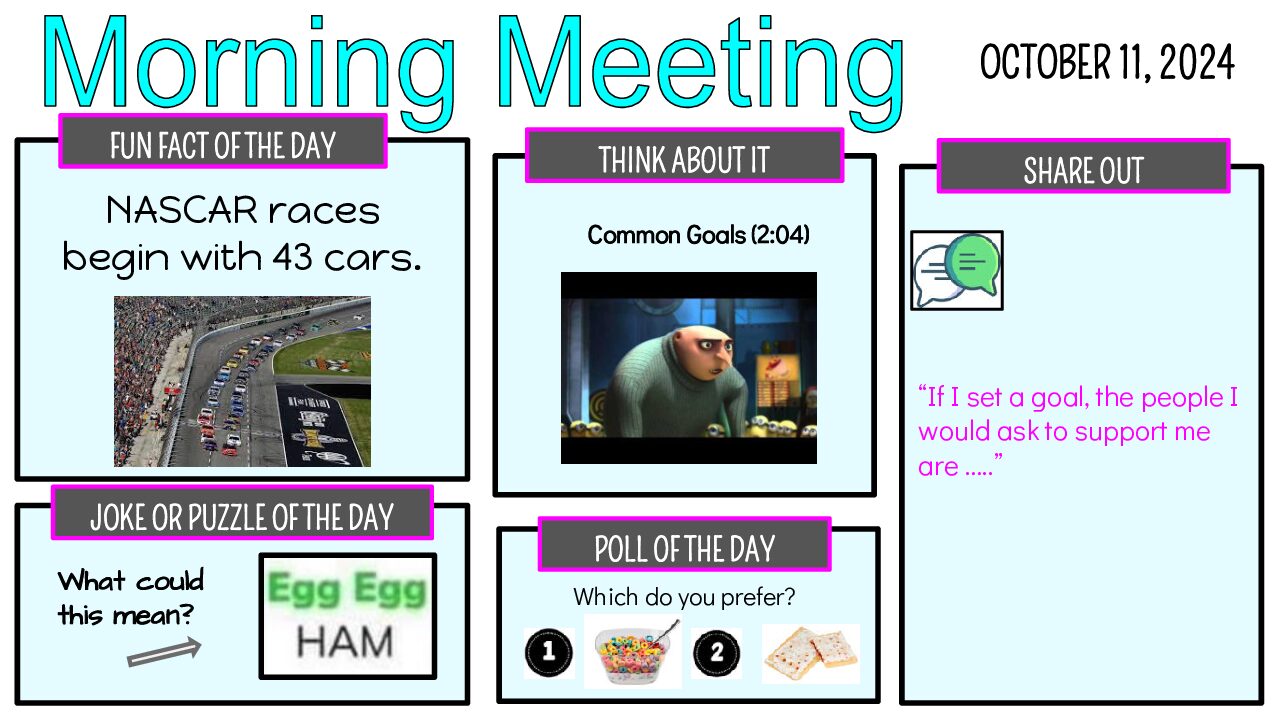 Quarter 2 Morning Meeting Slides