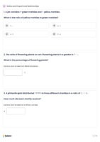 Ratios and Proportional Relationships Standard Worksheet 1