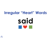 Reading Heart Words