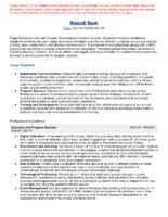 Resume For Higher Ed Coordination