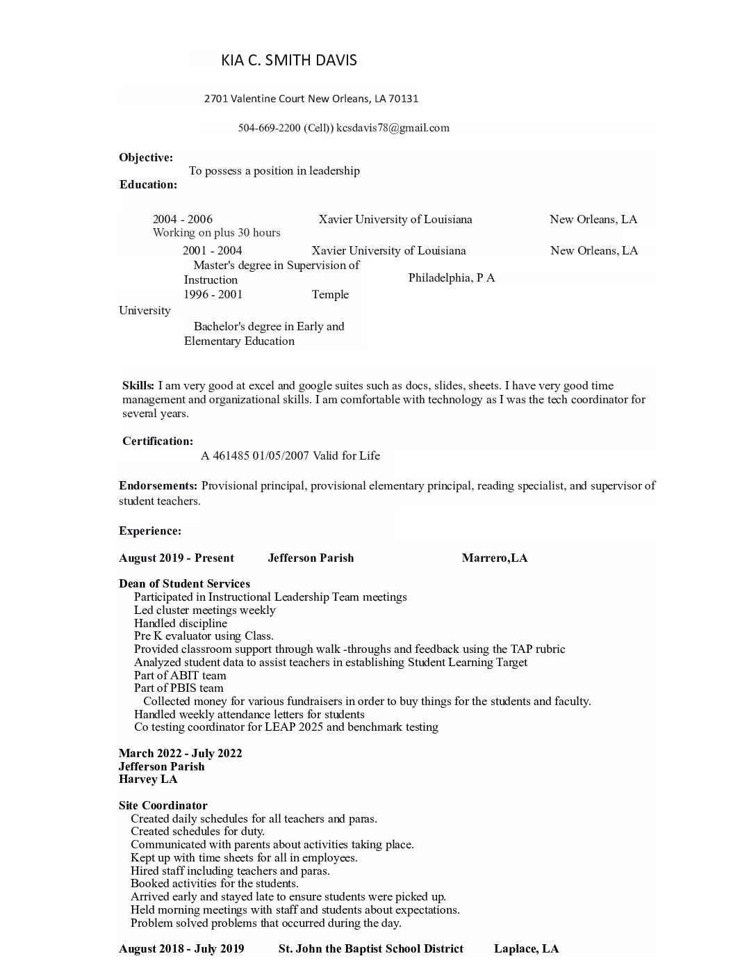 Revised Resume B