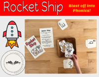 Rocket ship alphabet phonics activity game letter soundı d kindergarten 1St