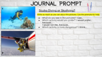 Scuba Or Skydiving -Ell Journal Prompts