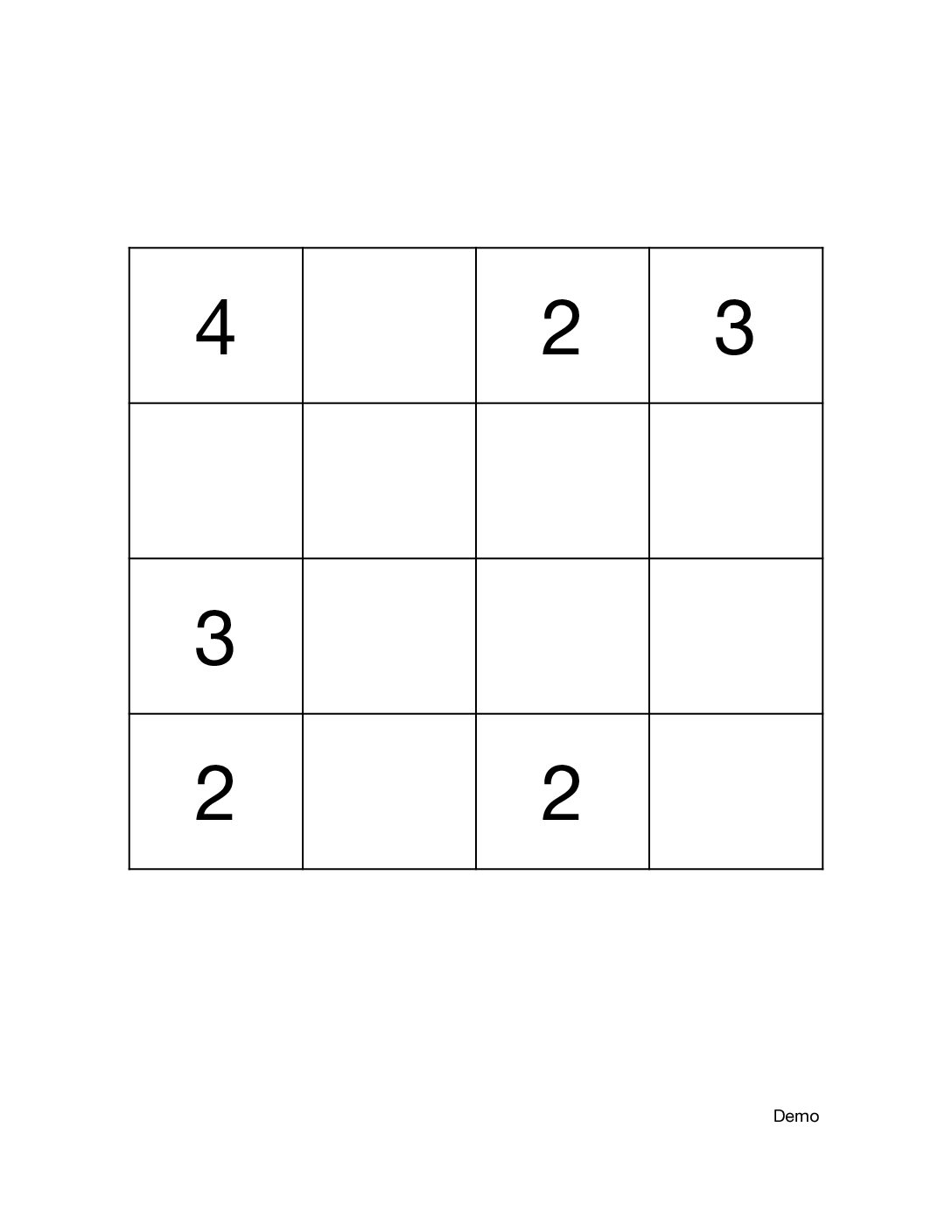 Shikaku Puzzles