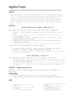 Shortened Resume