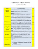 Skill 10 2 Syllable Open Week 3