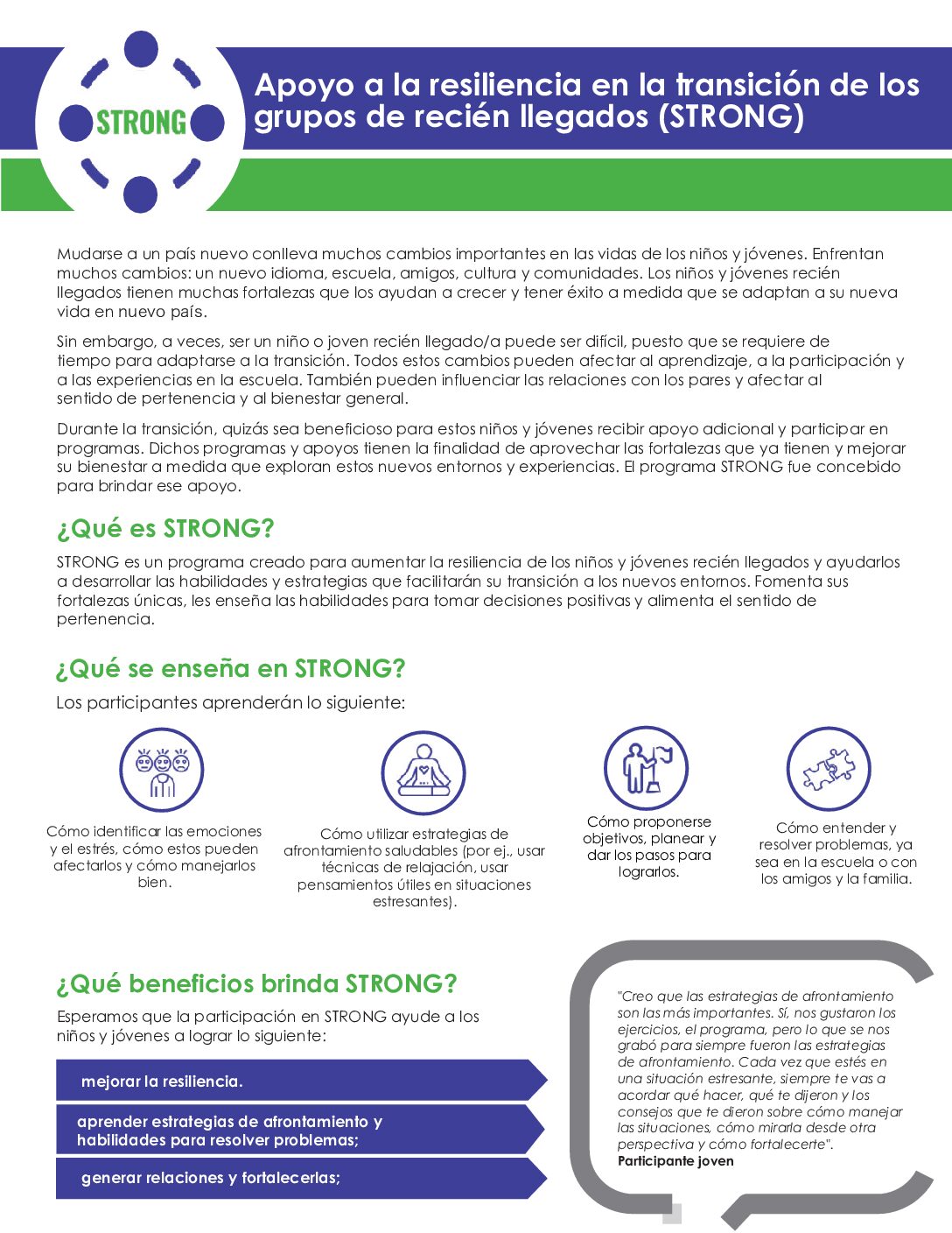 (Spanish) STRONG Parent Overview