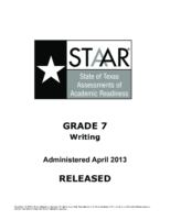 Staar Test write G7