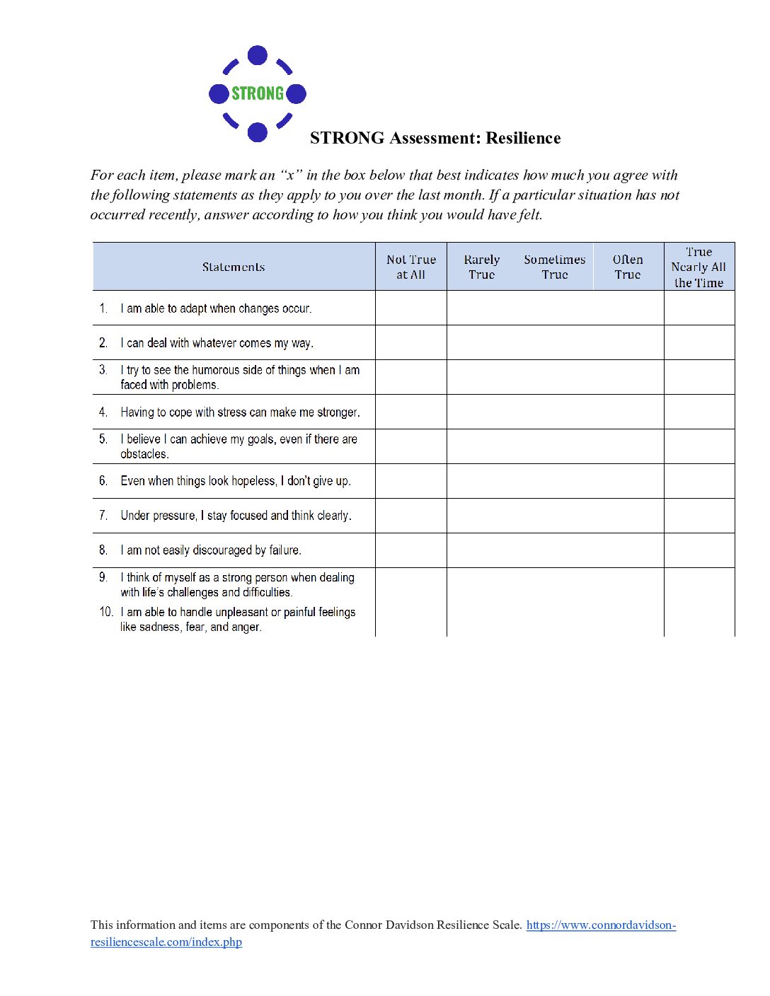 Strong Assessment Resilience