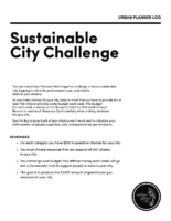 Sustainable City Challenge Urban Planner Log