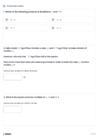 The Number System Standard Worksheet 1