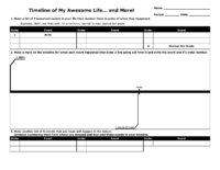 Timeline Worksheet