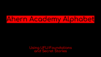 Ufli Ahern Academy Alphabet White