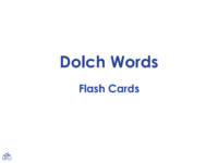 Uflı Dolch Words Flash Cards