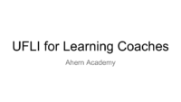 Uflı For Learning Coaches