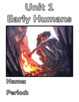 Unit 1 Early Humans