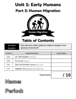 Unit 1 Part 3 Human Migration