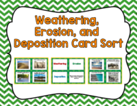 Weathering, Erosion, And Deposition Card Sort