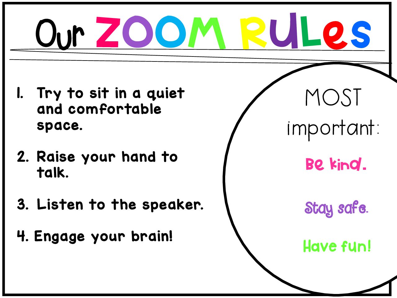 Zoom Rules