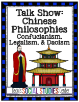 02 Ancient China Activity Student Talk Show Confucianism, Daoism, Legalism