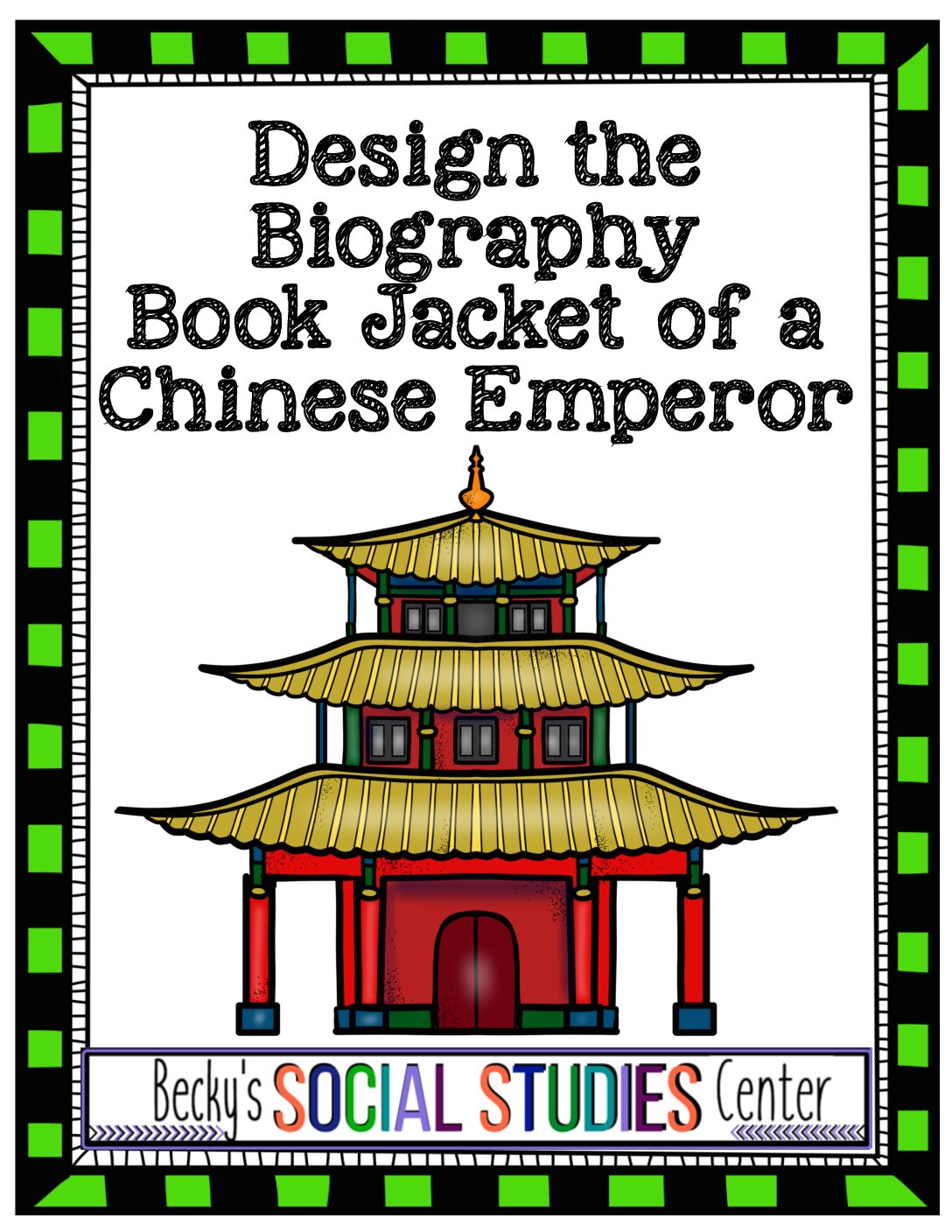 08 Chinese Emperor Activity Project Design The Biography Book Jacket