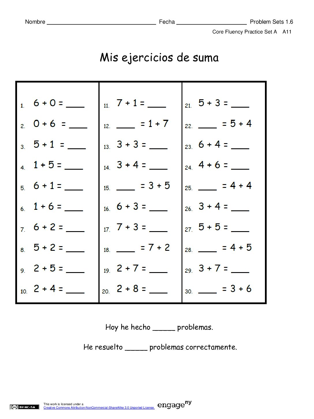 1 6 Problemsets Sp