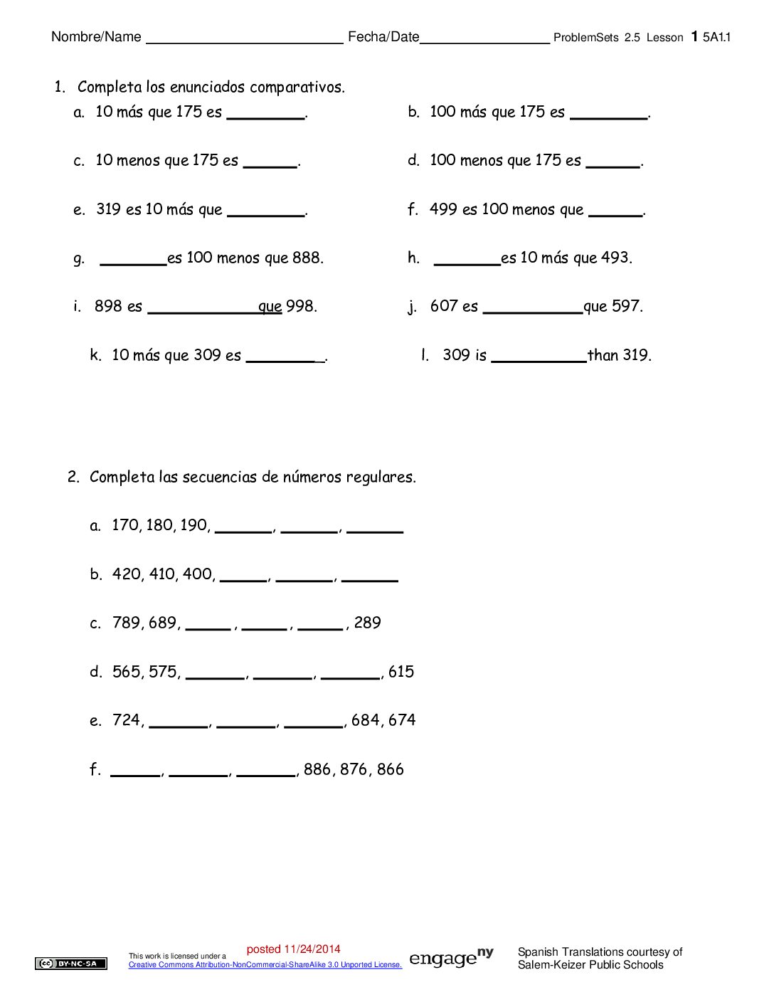 2 5 Problemsets Sp