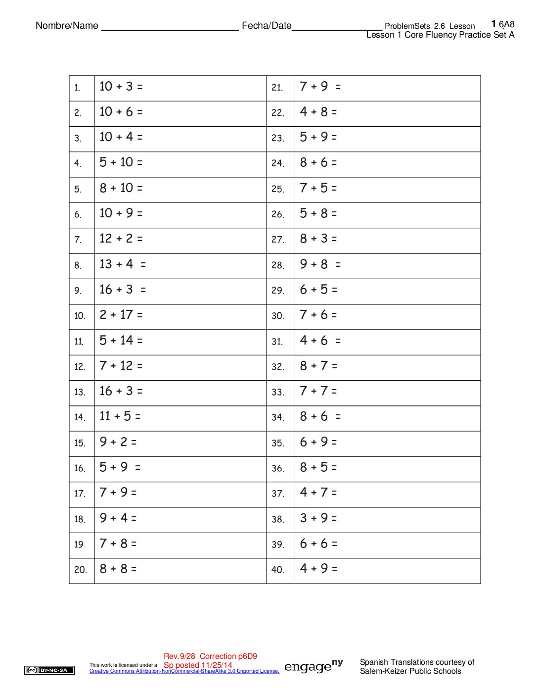 2 6 Problemsets Sp