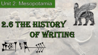 2.6 The History Of Writing