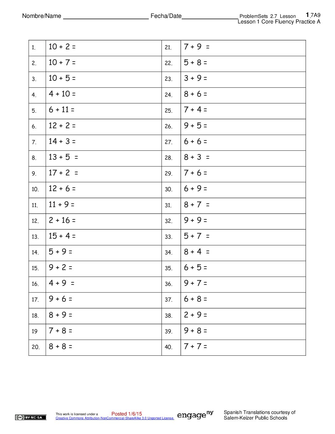 2 7 Problemsets Sp