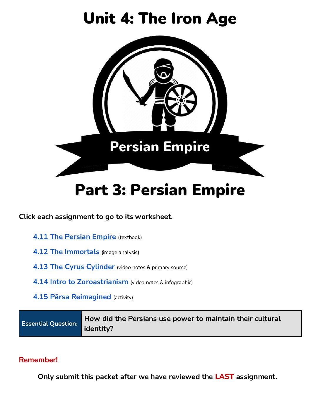 2023 Unit 4 Part 3 Persian Empire