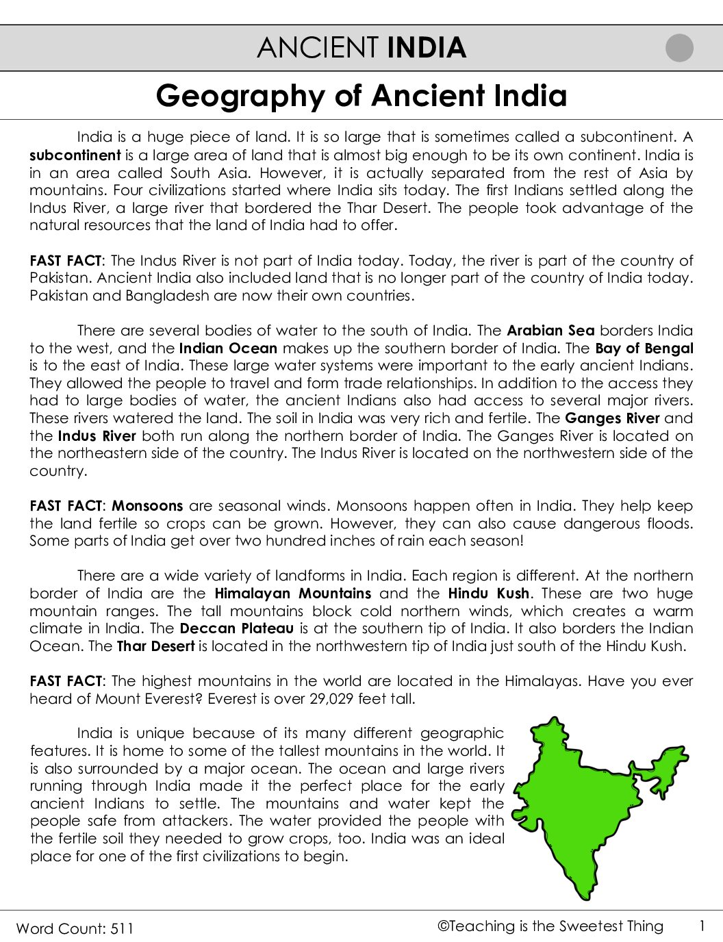 2L Geography Of Ancient India